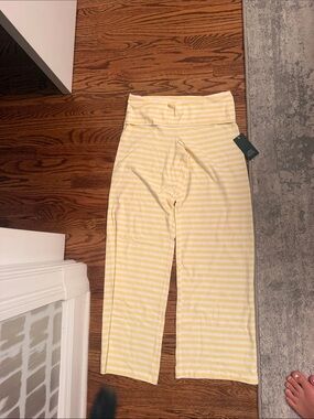 Target Yellow and White Striped Women's Leggings